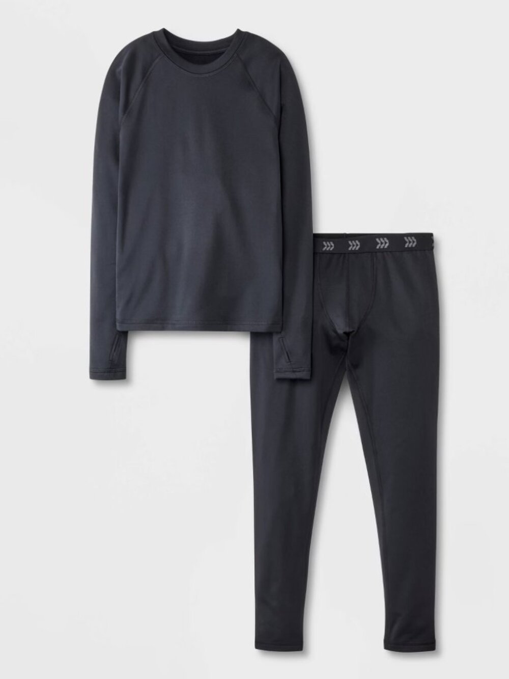 NEW Boys' 2pk Thermal Underwear Set - All In Motion™ Black Small (6/7)
